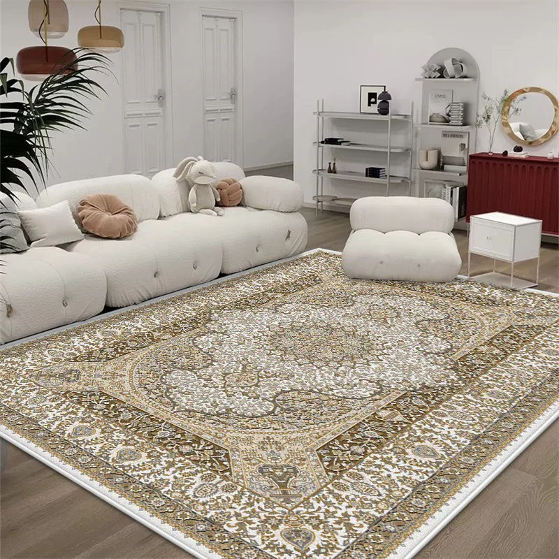 

Vintage Persian Carpet for Living Room Luxury Decoration Large Area Rug Bedroom Lounge Rugs Non-slip Entrance Door Mat Washable