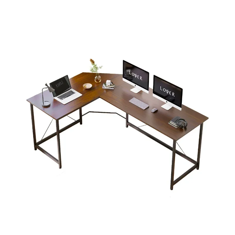 Steel Wood Corner Computer Desk Wall Mounted Single Writing Table for Student Bedroom Study Simple Home Office Furniture