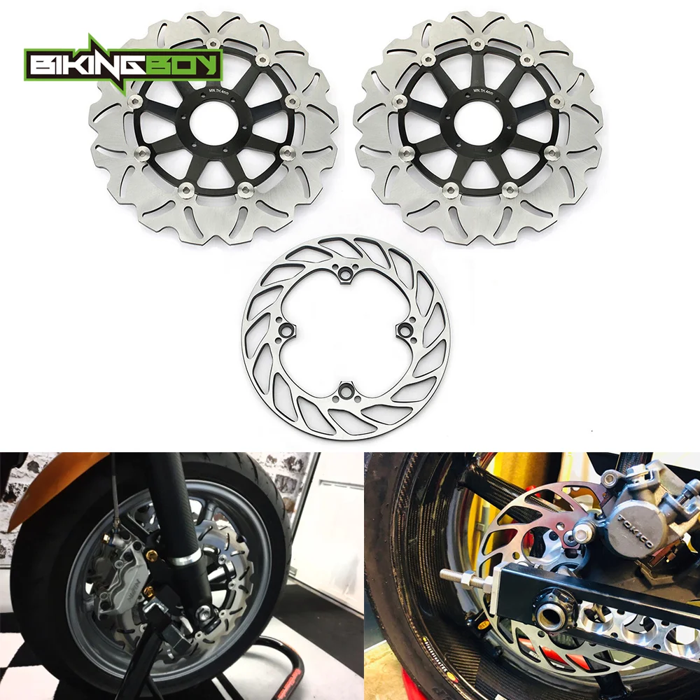 BIKINGBOY For Honda CBR900RR Fireblade 92 93 94 95 96 97 98 99 00 01 02 03 Front Rear Brake Discs Disks Rotors CBR 900 RR Set