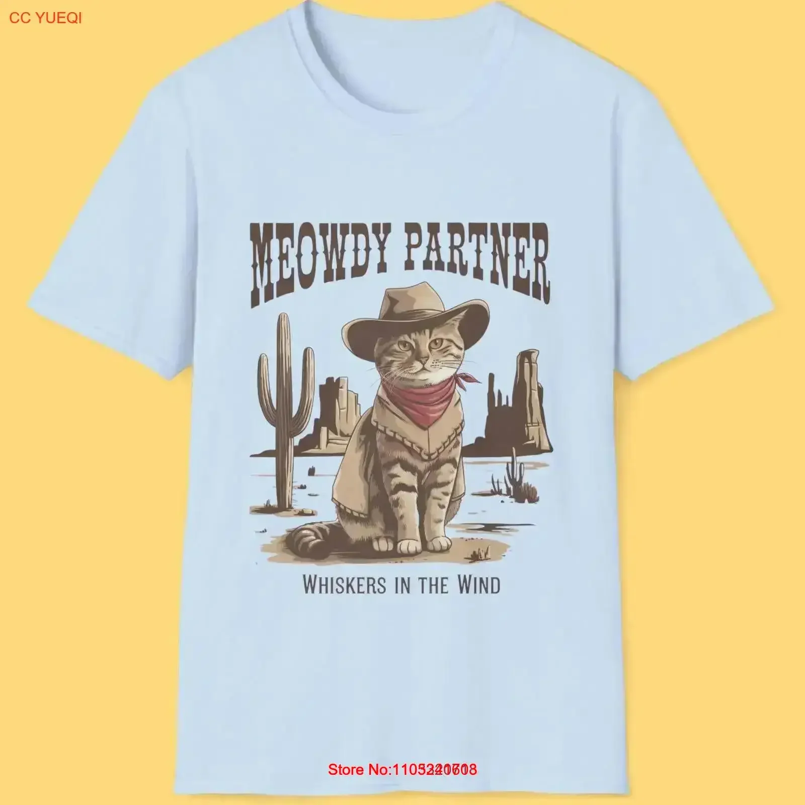 Meowdy Partner Cowboy CaT T Shirt Funny Vintage Western Meme Lover Ideas For Mens And Womens Washed designer clothes vintage