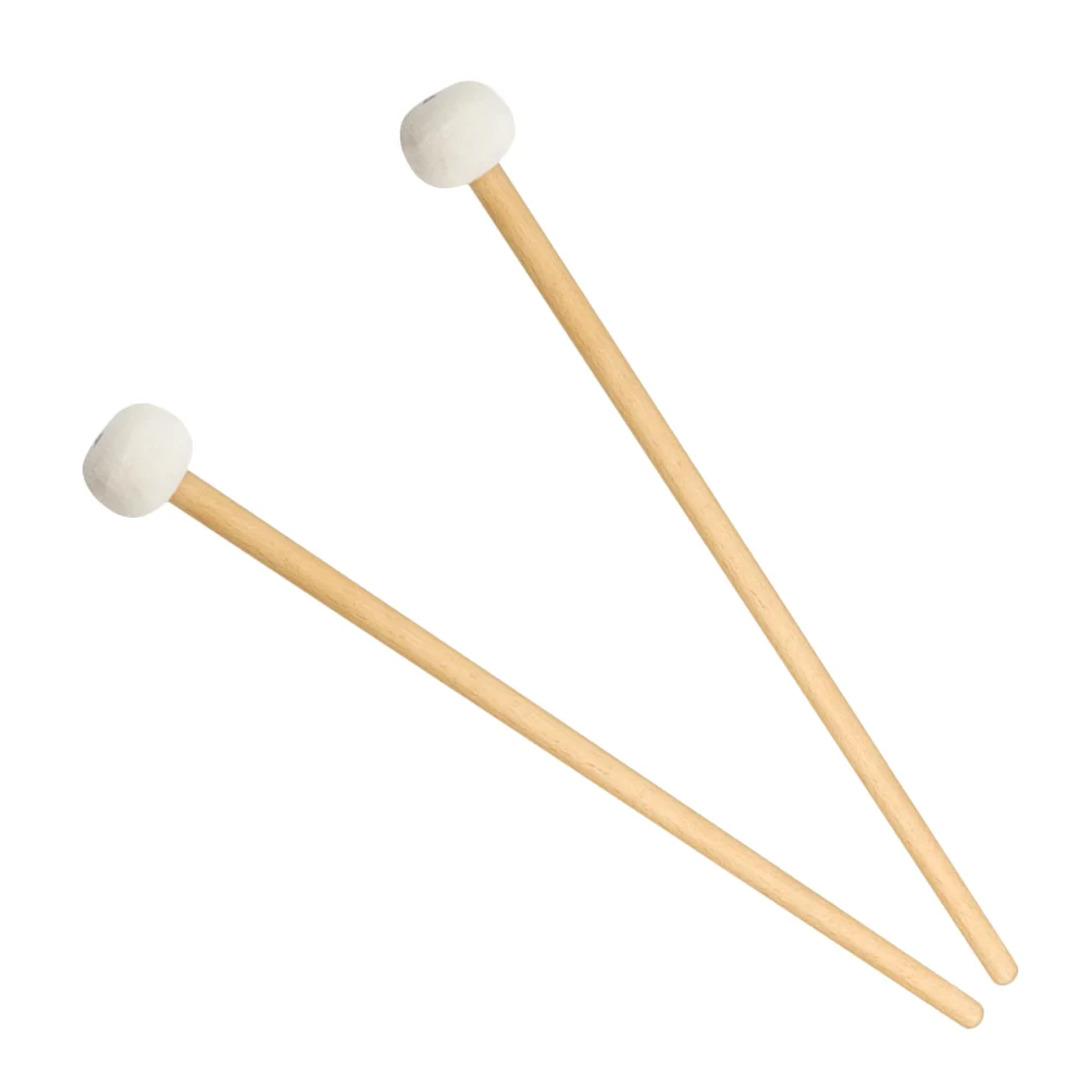 

Felt Head Mallets Percussion Stick Music Bass Drum Sticks Drumstick Wooden Bamboo Timpani Musical