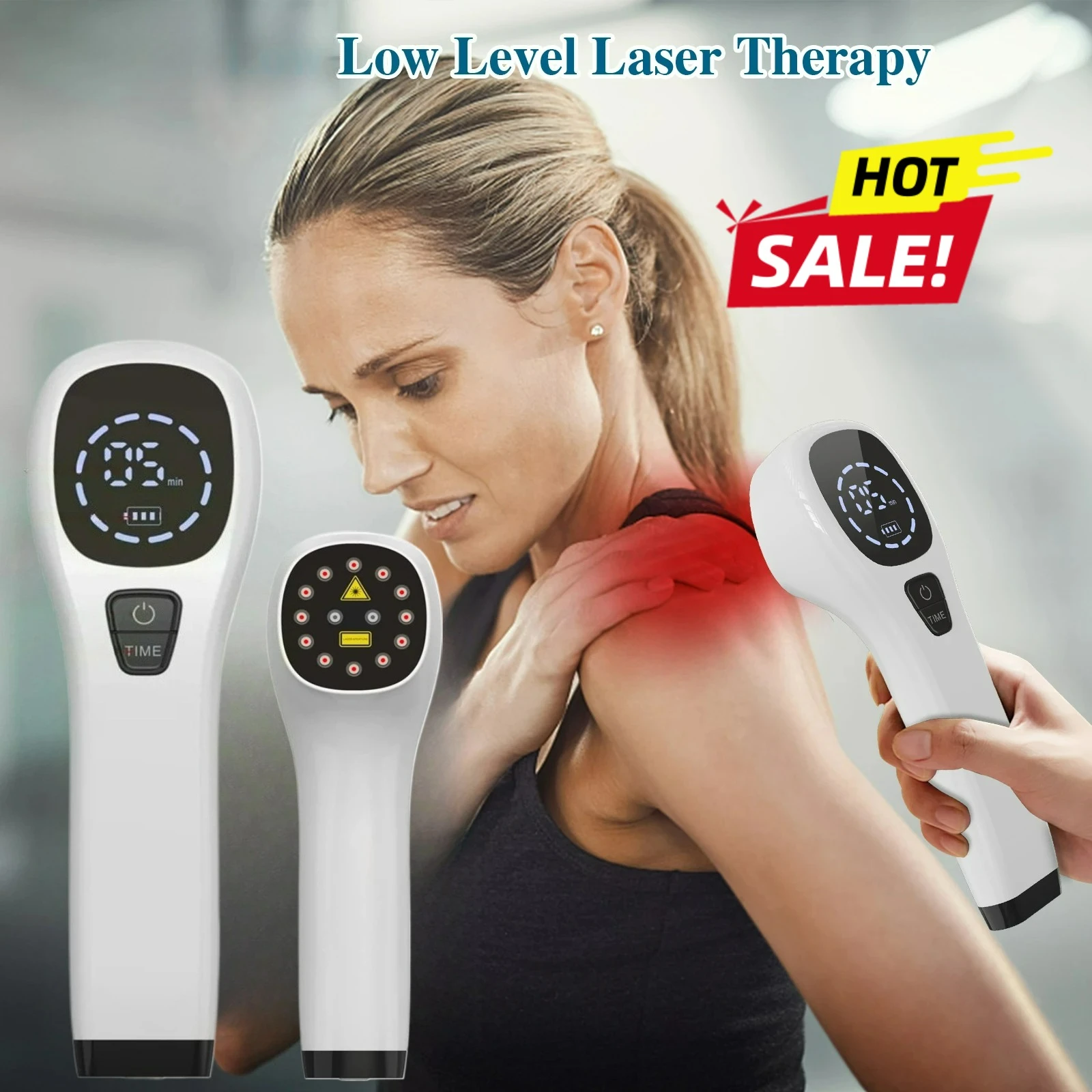 

2026 NEW Laser Therapy Device 808nm for Knee Pain Arthritis Frozen Shoulder Relief Portable LLLT Physiotherapy for Human Pet Use