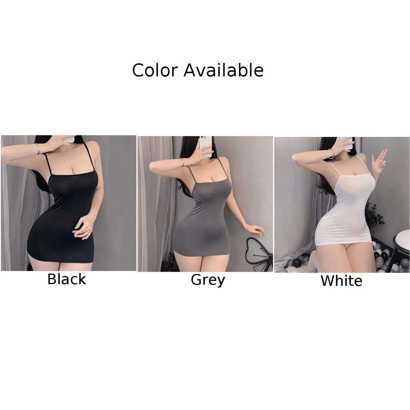 Women Sheer Short Dress Lingerie Nightgown Sexy Bodycon Sleepwear Nightclub