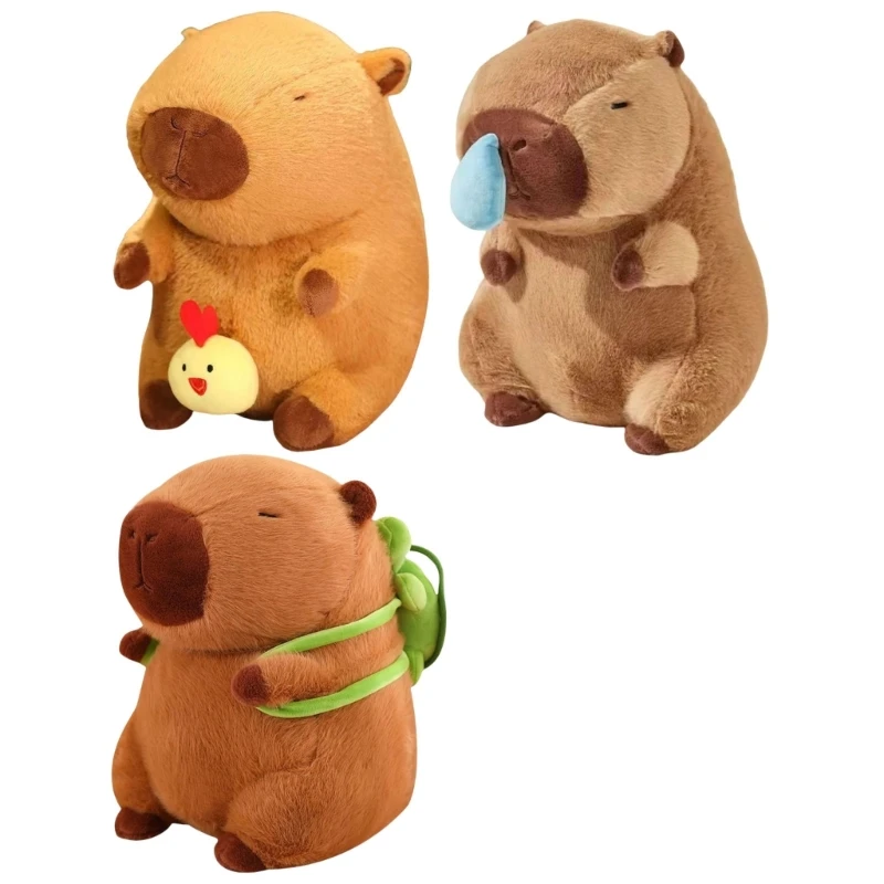 Stylish Capybaras Plush Figures Easy to Use Soft Toy Portable Fashion Accessory for Home Accessory and Office Supplies