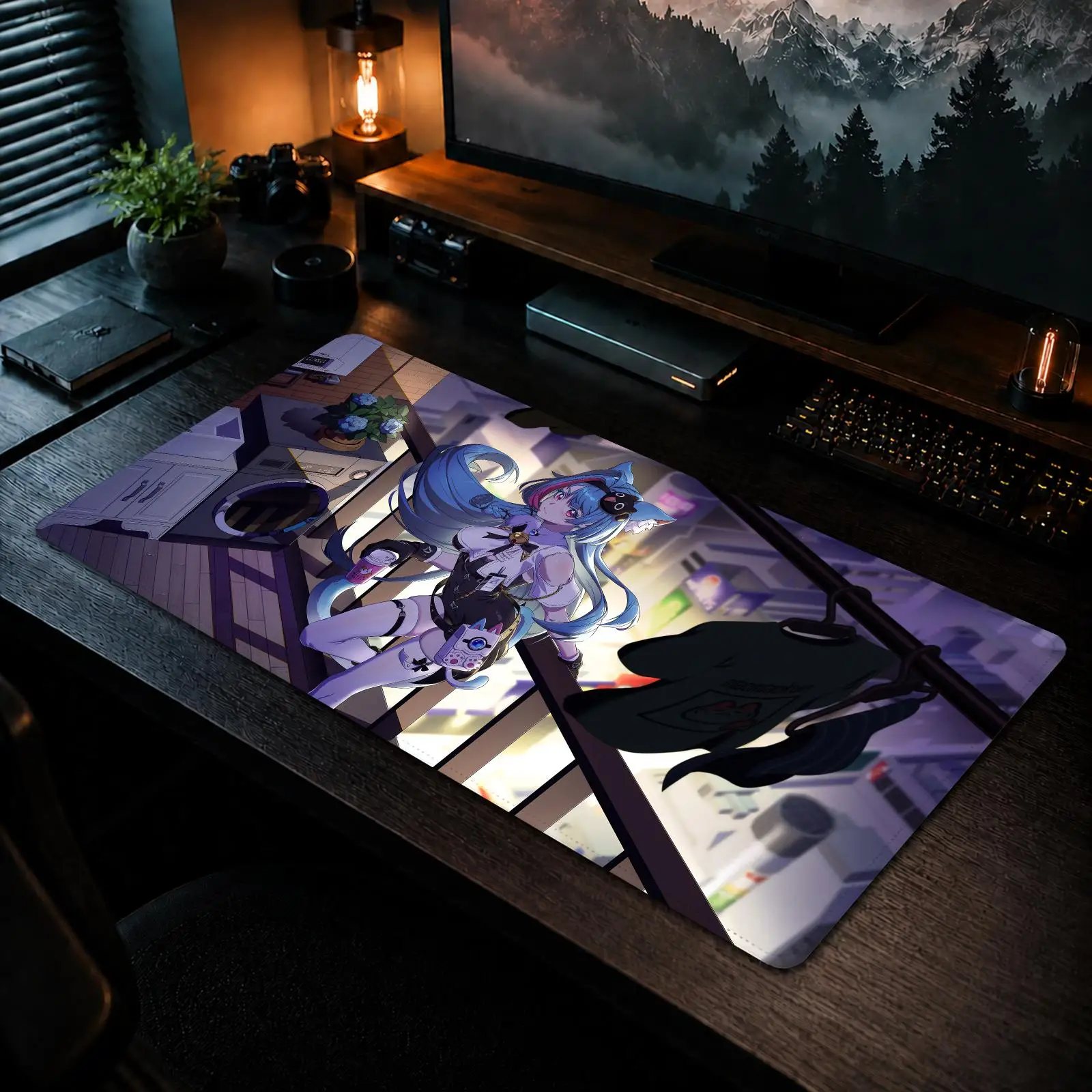 Cool Neverness to Everness Mouse Pad Gaming office Non-slip Desk Mat Diy Mousepad Large Game Keyboard overlock