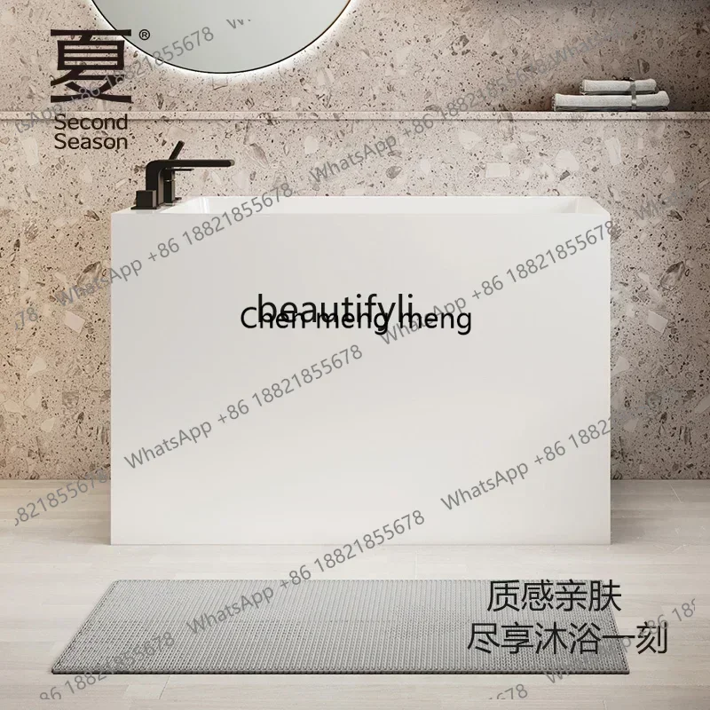 E5556 Sitting bathtub Household acrylic independent deep bubble integrated square adult bathtub