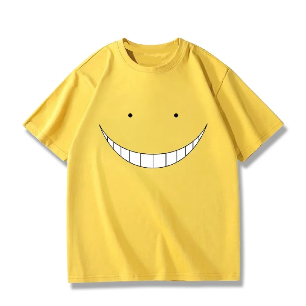 

Хлопковая повседневная короткая футболка унисекс с аниме Cos Korosensei, футболка