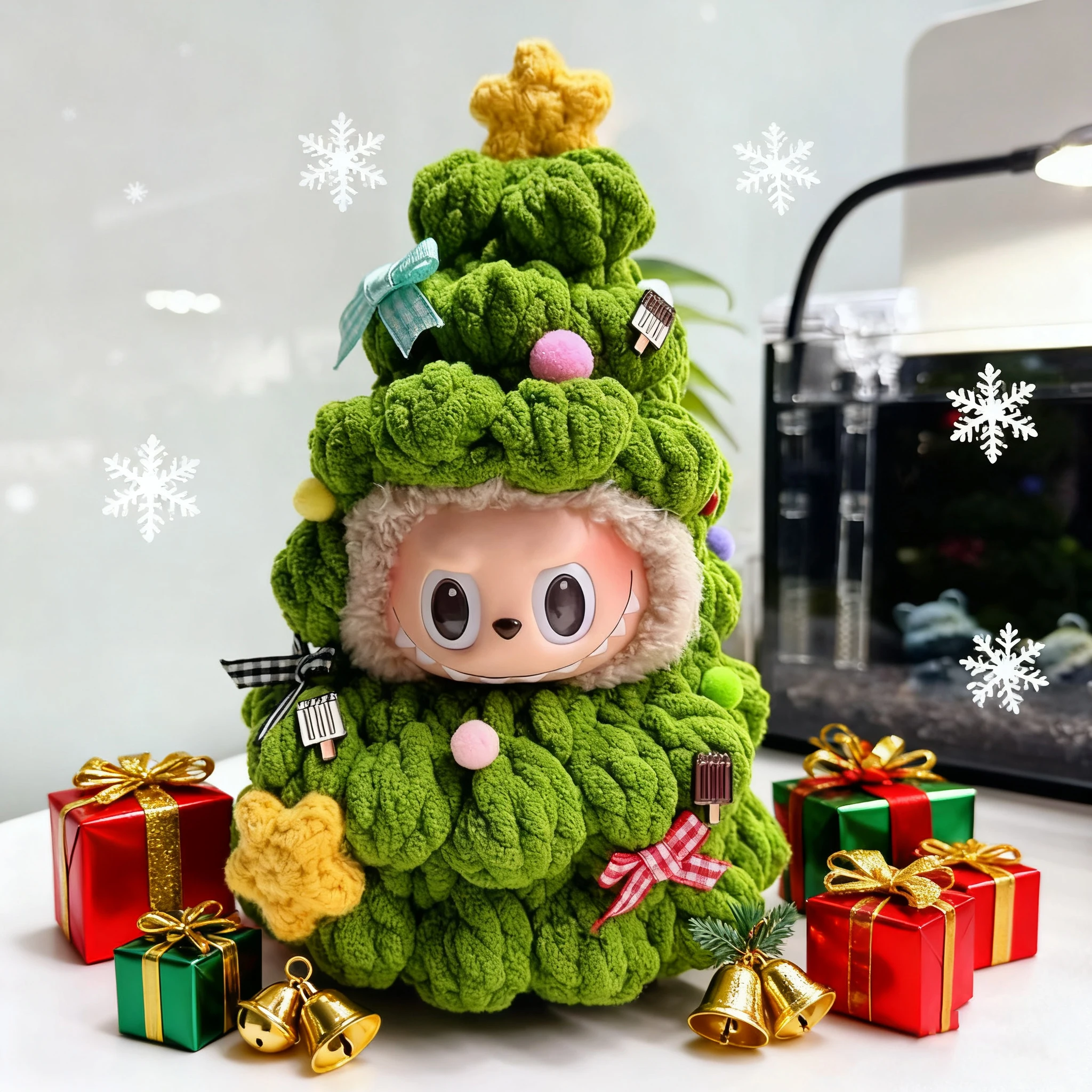 

Готовые продукты не требуют ручной работы! Вязаная рождественская елка, кукольная одежда, Labubu, вязаные украшения, рождественские подарки