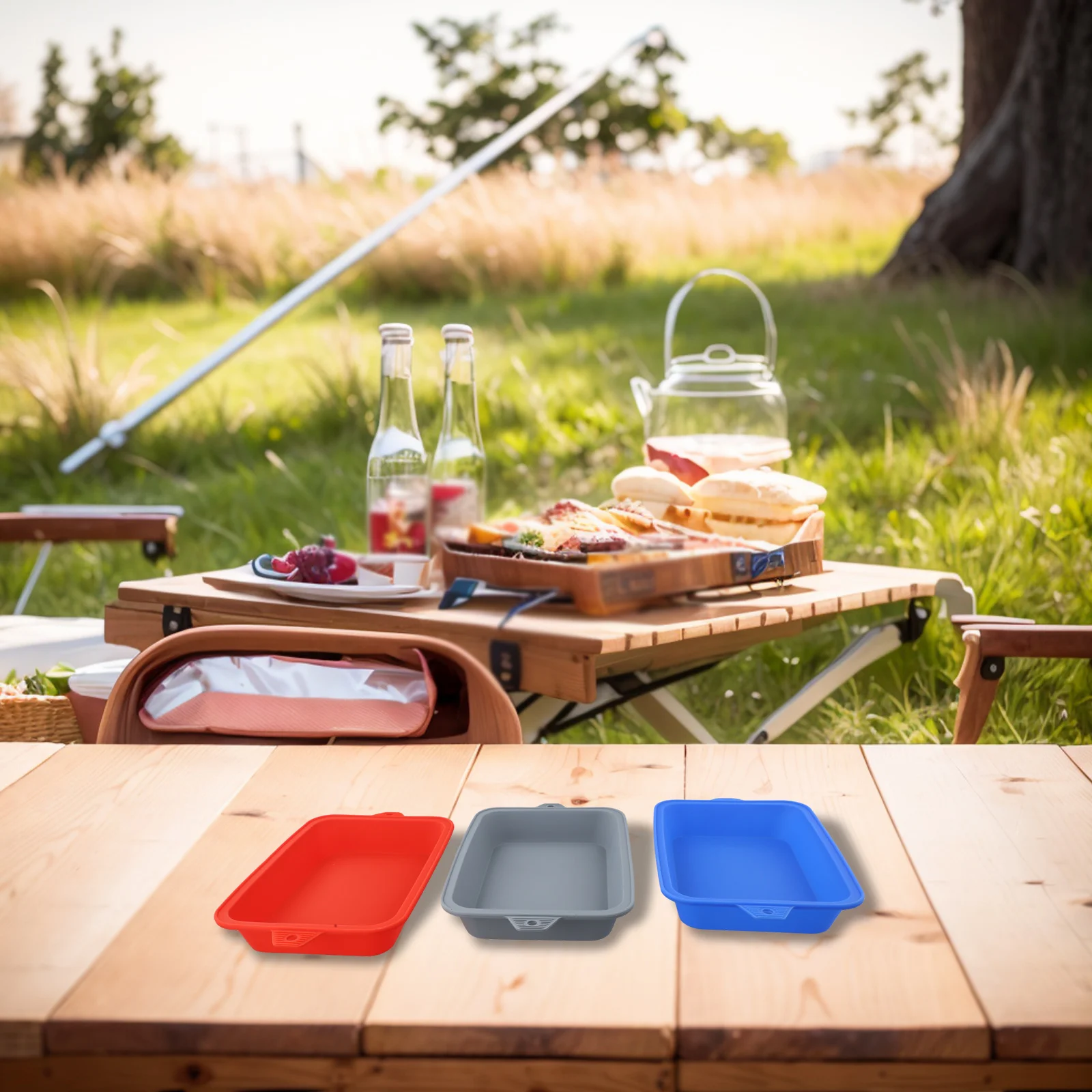 

Barbecue Accessories Silicone Drip Pan Lightweight Design Long Lasting Use Perfect For Grilling Versatile For Outdoor Activities