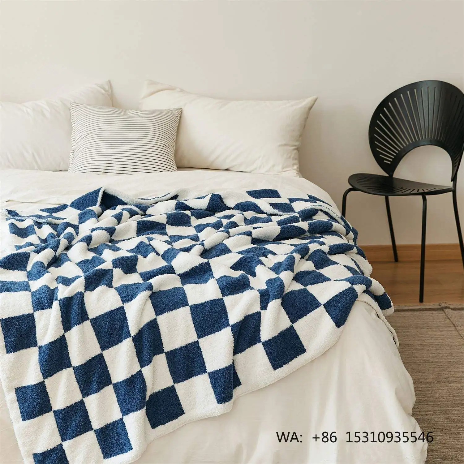 Newly Designed Air-Permeable Cotton Cashmere Woven Blanket for Baby Wearable Minky Flannel with Joyous Festival Leopard Patterns