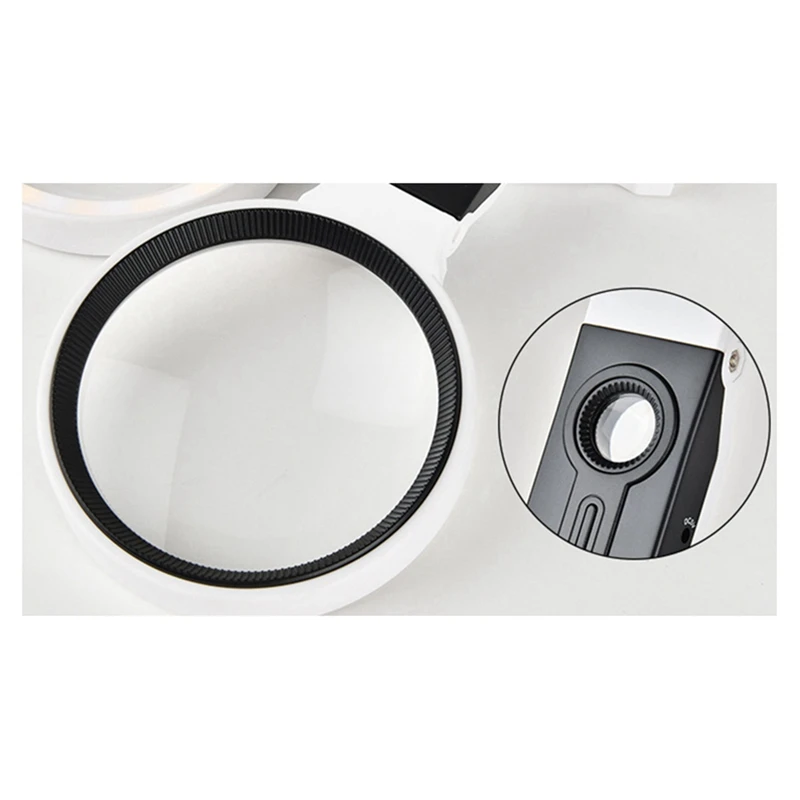 ABAE-10X มือถือพับแว่นขยายแบบพกพา Illuminated เครื่องประดับแว่นขยาย 37 LED Light