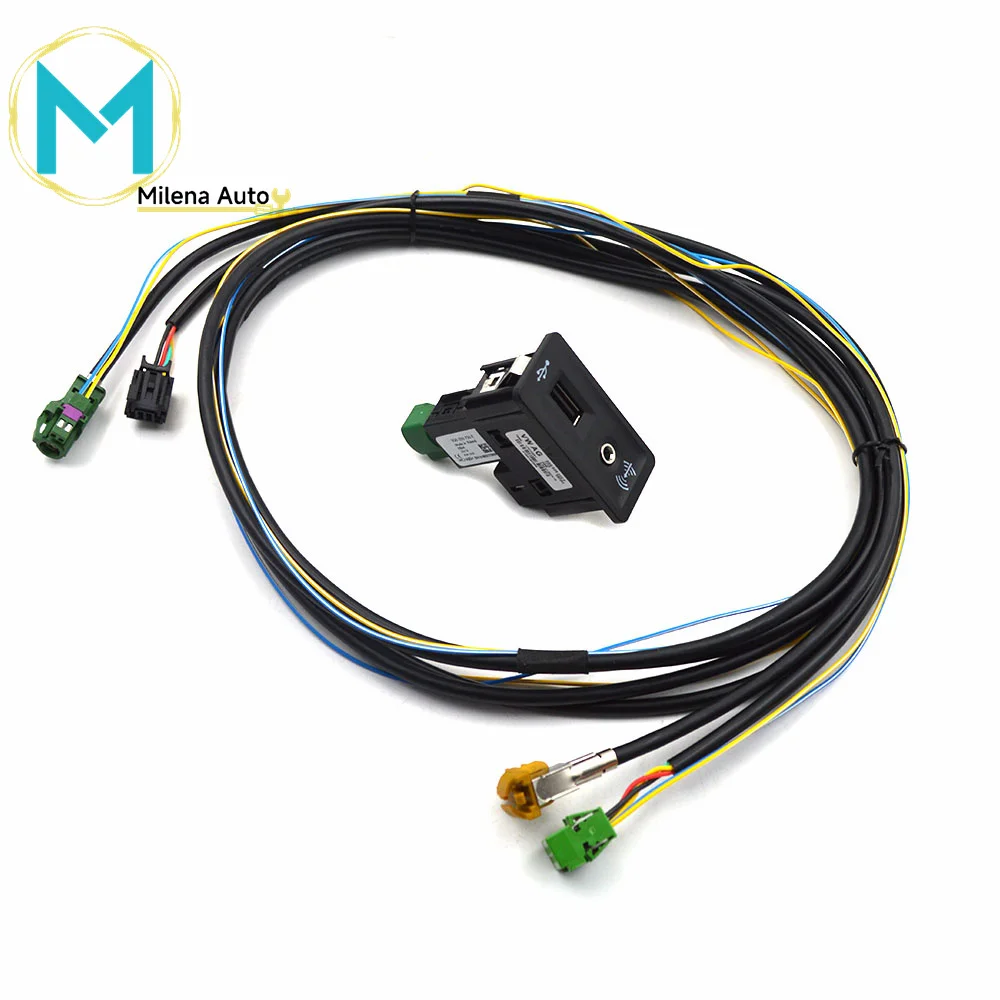 

5Q0035726E 5Q0 035 726 E для VW Golf 7 MK7 VII для Passat B8 CarPlay Media USB AUX переключатель MIB2 MDI USB AMI адаптер штепсельная розетка