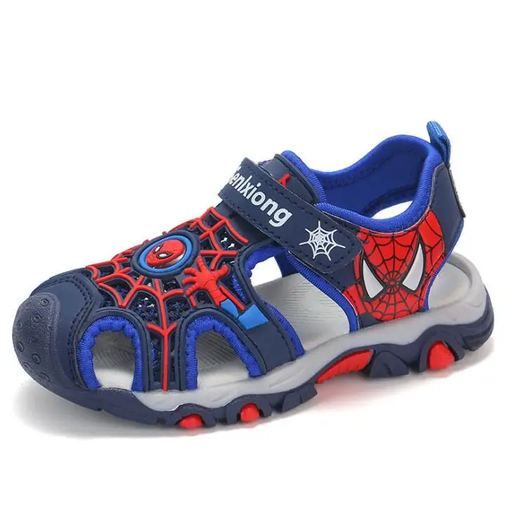 Baby Boys Sandals Shoes Summer Kids Beach Children Shoe Cartoon Spiderman Boys Sandal Baby Sandals Soft Toddler Kids Sandal