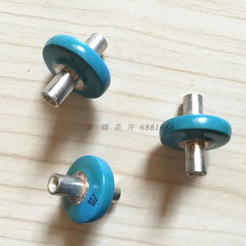 Button-type high-voltage ceramic dielectric capacitor high-frequency tuner accessories small high voltage----single