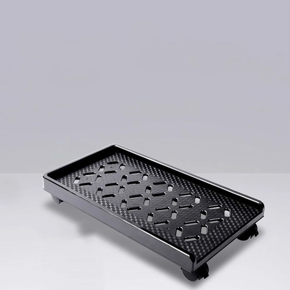 Computer Base Dollies for Tabletop Mobile Cart Holder Tower Stand CPU Mainframe Plastic with Wheels Case Simple