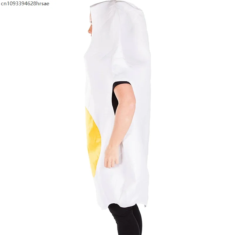 2025 New Arrival Food Theme Cosplay Women Fried Egg Holloween Dress Up Men Egg Costume