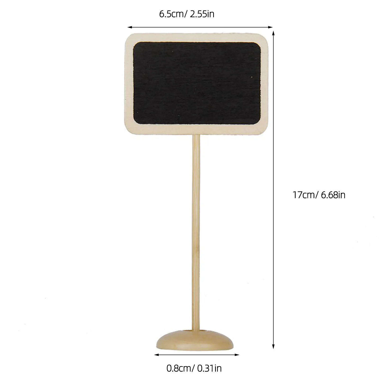 10Pcs Mini Chalkboard Wooden Blackboard with Base for Wedding Home Table Number Menu Message Board Creative Memo Notes