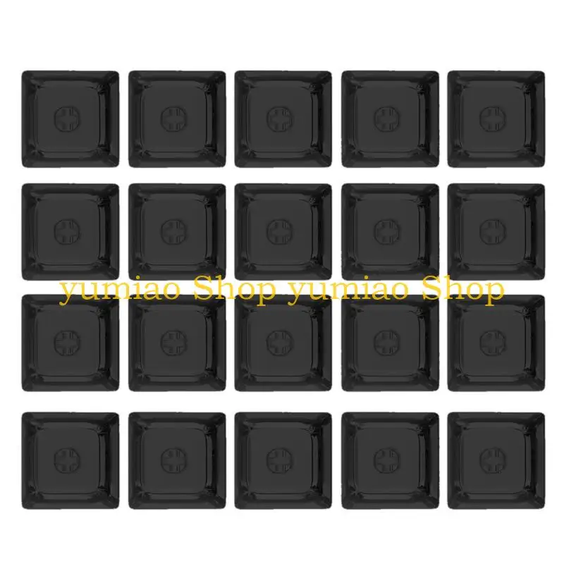 587B 4/20Keys XDA Profile Transparent Crystal Blank Keycaps Set for Cherry MX Switch