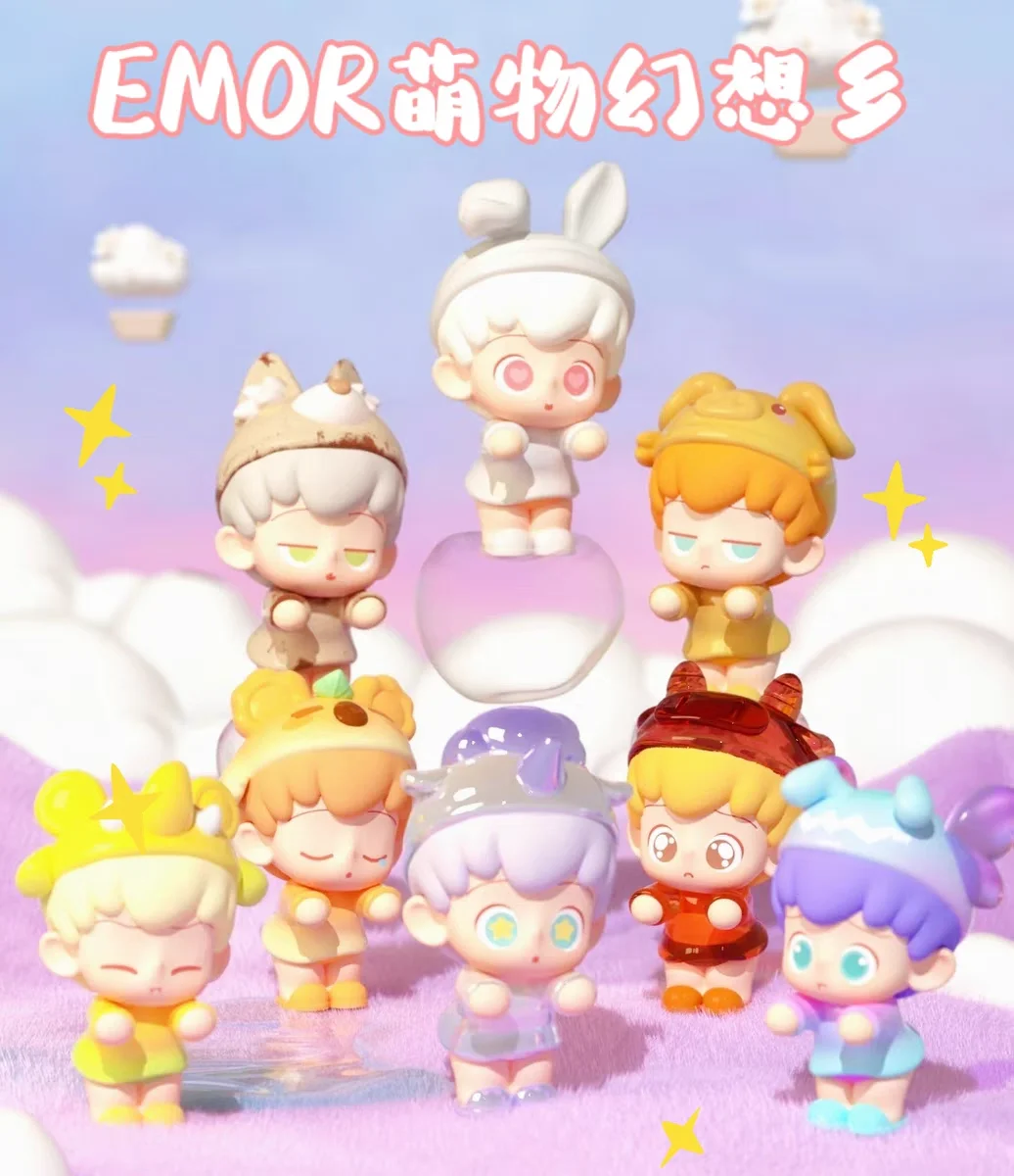 

Официальная слепая коробка серии EMOR Fantasy Land Mini — милые коллекционные виниловые фигурки, креативный декор для рабочего стола для девочек, кавайные подарки