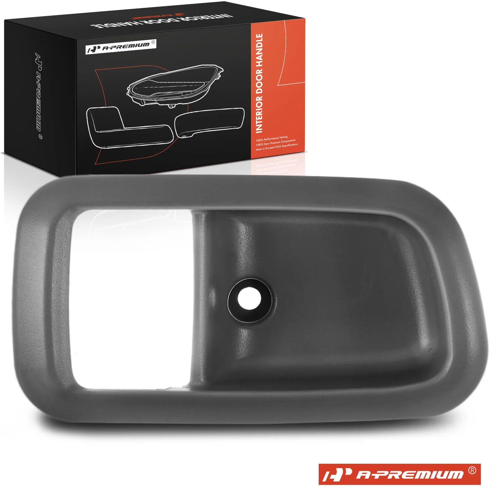 A-Premium Rear Passenger Side Gray Interior Door Handle Bezel for Toyota Tundra 2000-2006