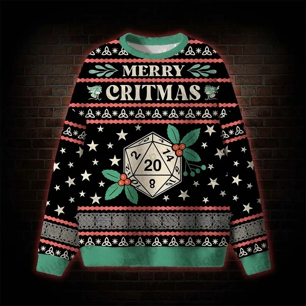 Merry Christmas Ugly Sweatshirts  2027 New Autumn/Winter Style  Unisex Sweatshirts For Men And Women  Trendy Crew Neck Sweaters