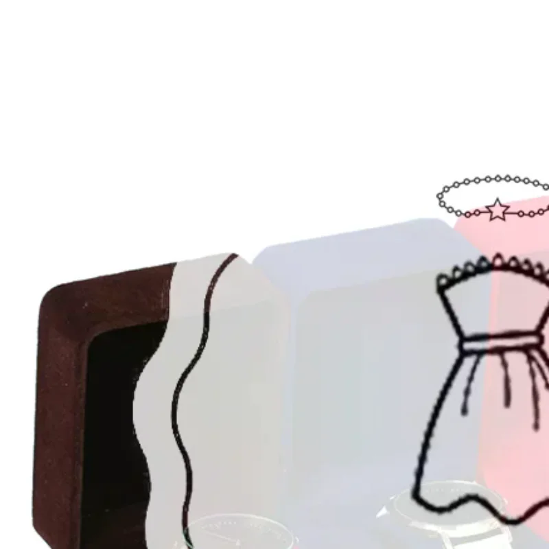 Watch Box Fashion Velvet Round Corner Smartwatch Clock Storage Case Jewelry Accessories Business Packaging Boxes