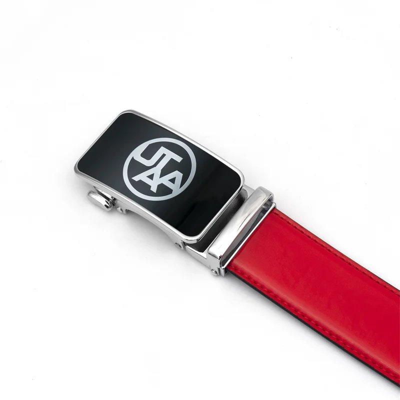 حزام جولف للرجال والنساء مع إبزيم تلقائي وحزام جلدي على الطراز الكوري وحزام خصر رياضي قابل للتعديل #4