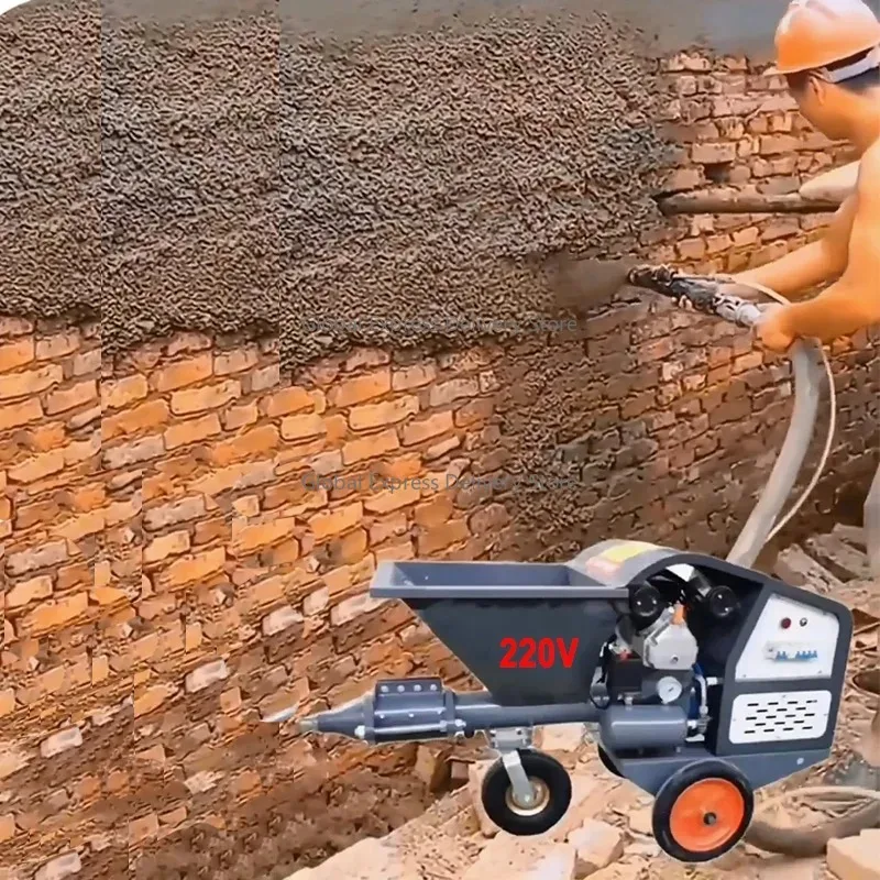 220V Single-Phase Cement Mortar Spraying Machine – High-Efficiency for Small Projects