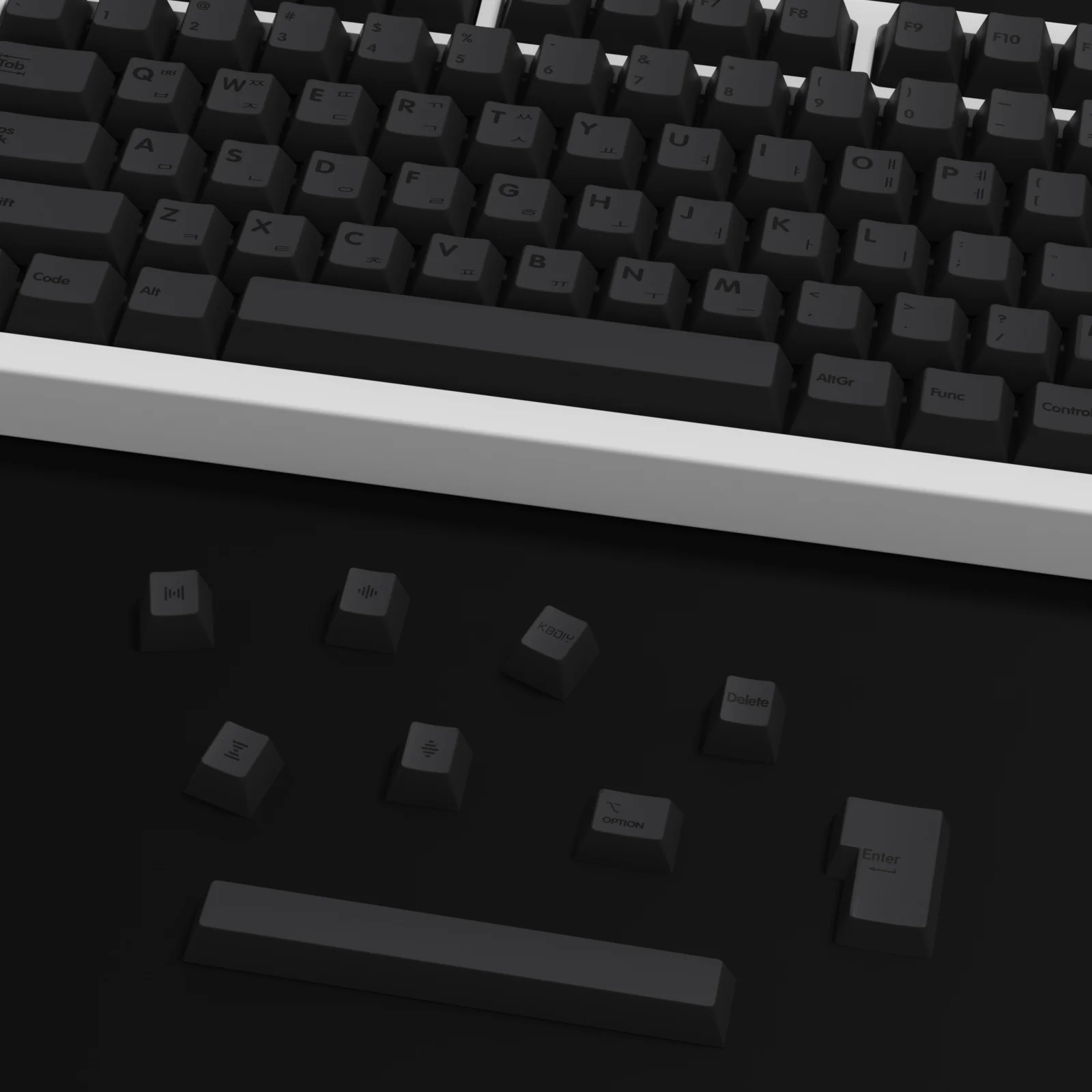 Imagem -04 - Kbdiy-gmk Minimal Cinza Keycaps Perfil Cereja Pbt para Teclado Mecânico Gamer Coreano Interruptor mx 139 Teclas por Conjunto Diy