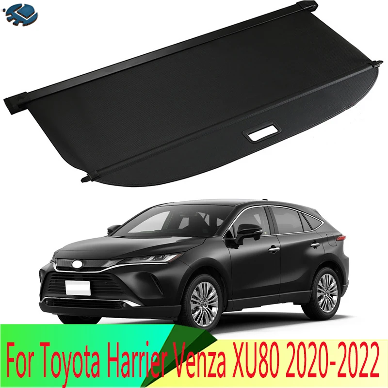 

For Toyota Harrier Venza XU80 2020-2022 Aluminum+ Canvas Rear Cargo Cover Privacy Trunk Screen Security Shield Shade Accessories