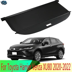 For Toyota Harrier Venza XU80 2020-2022 Aluminum+ Canvas Rear Cargo Cover Privacy Trunk Screen Security Shield Shade Accessories