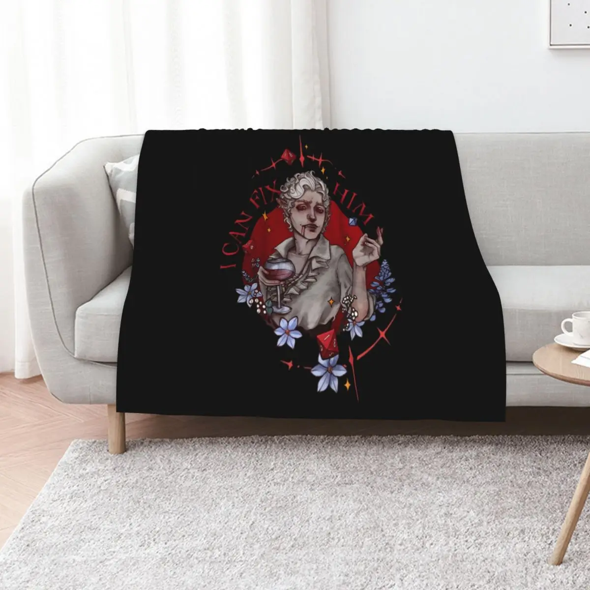 Astarion - I can fix him Throw Blanket Polar Heavy Sofa Bed linens sofa bed Blankets