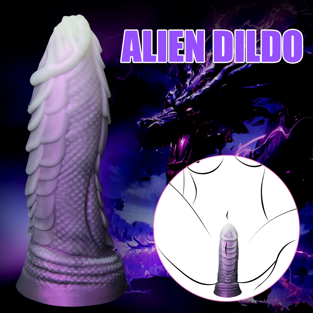 Fantasy Monster Dildo Huge Thick Anal Plug with Strong Suction Cup Dragon Penis for Women Sexy Adult G-Spot Vagina Stimulators