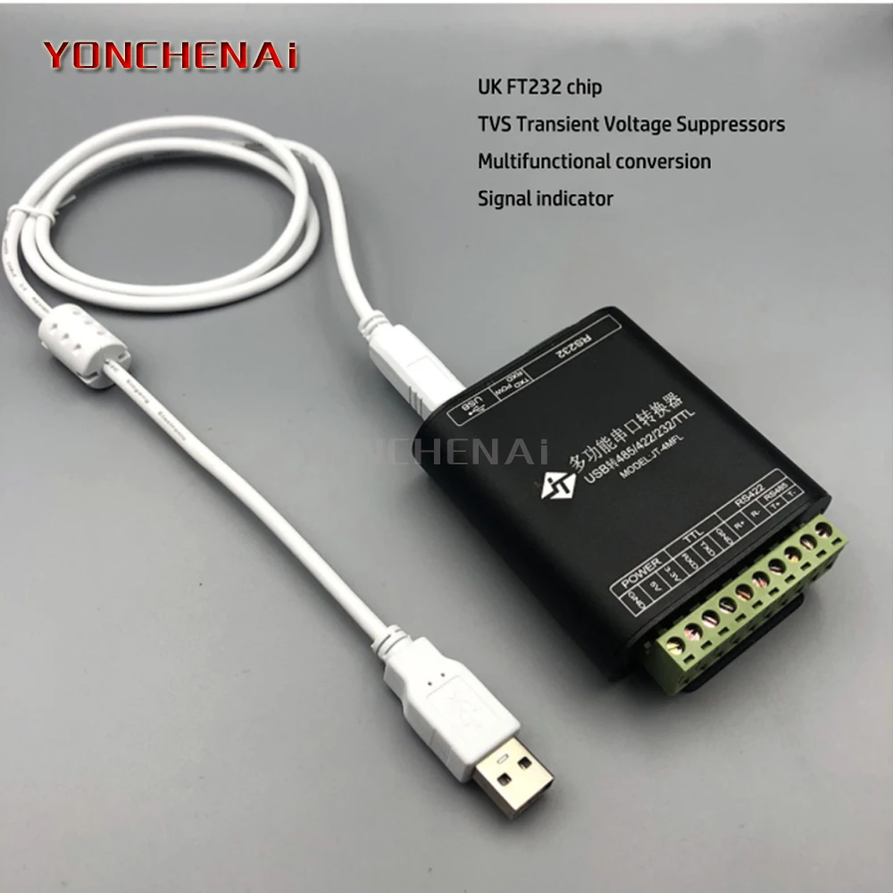 High-speed isolated usb to 485 422 232 TTL baud rate up to 12Mbps industrial-grade serial port converter