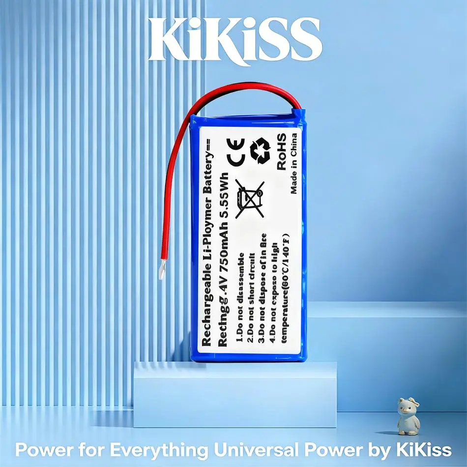 Fast Charging 750mAh for Portable Photo Printer Battery Zip For Polaroid POLMP01 POLMP01B POLMP01W AE503048-2S