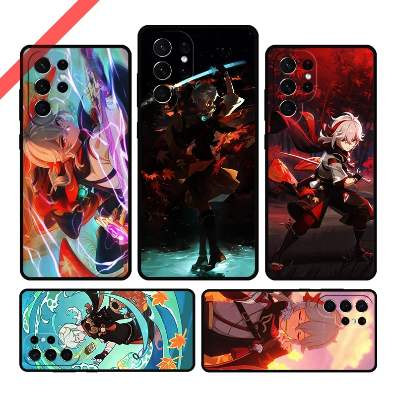 Kazuha Genshin Impact Game Phone Case For Samsung Galaxy S20 FE S21 S10 S23 Plus S24 S22 Ultra Coque Note20 Note10 S9 S8 Cover