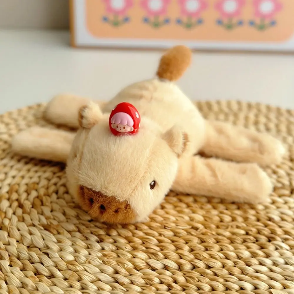 Capybara Rodent Slap Bracelet Series Rotatable With Tail Plush Doll Slap Bracelet Simulation Cute Doll Capybara Plush Wrist Band