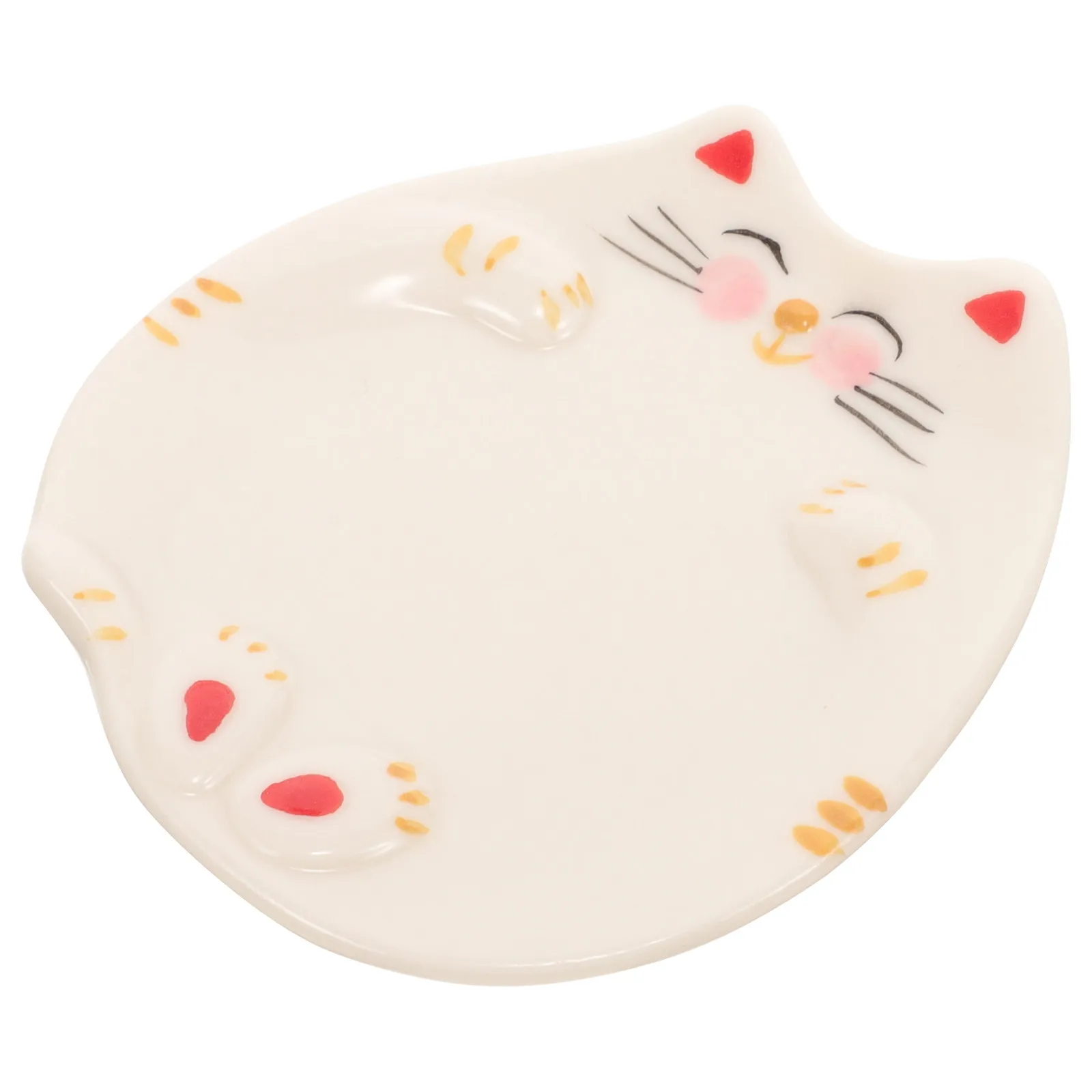 Ceramic Watercolor Palette Tray Small Lightweight Color Mixing Tool for Nail Art Manicure Gouache Painting Artist Supplies