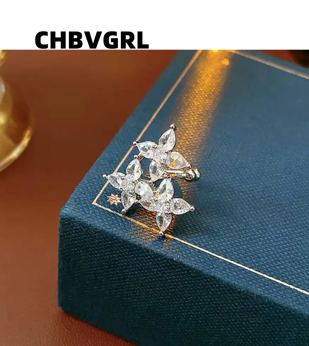 

Hot-selling super shiny zircon ear clips, no ear holes, fashionable, delicate, small, multi-functional earrings, luxurious women