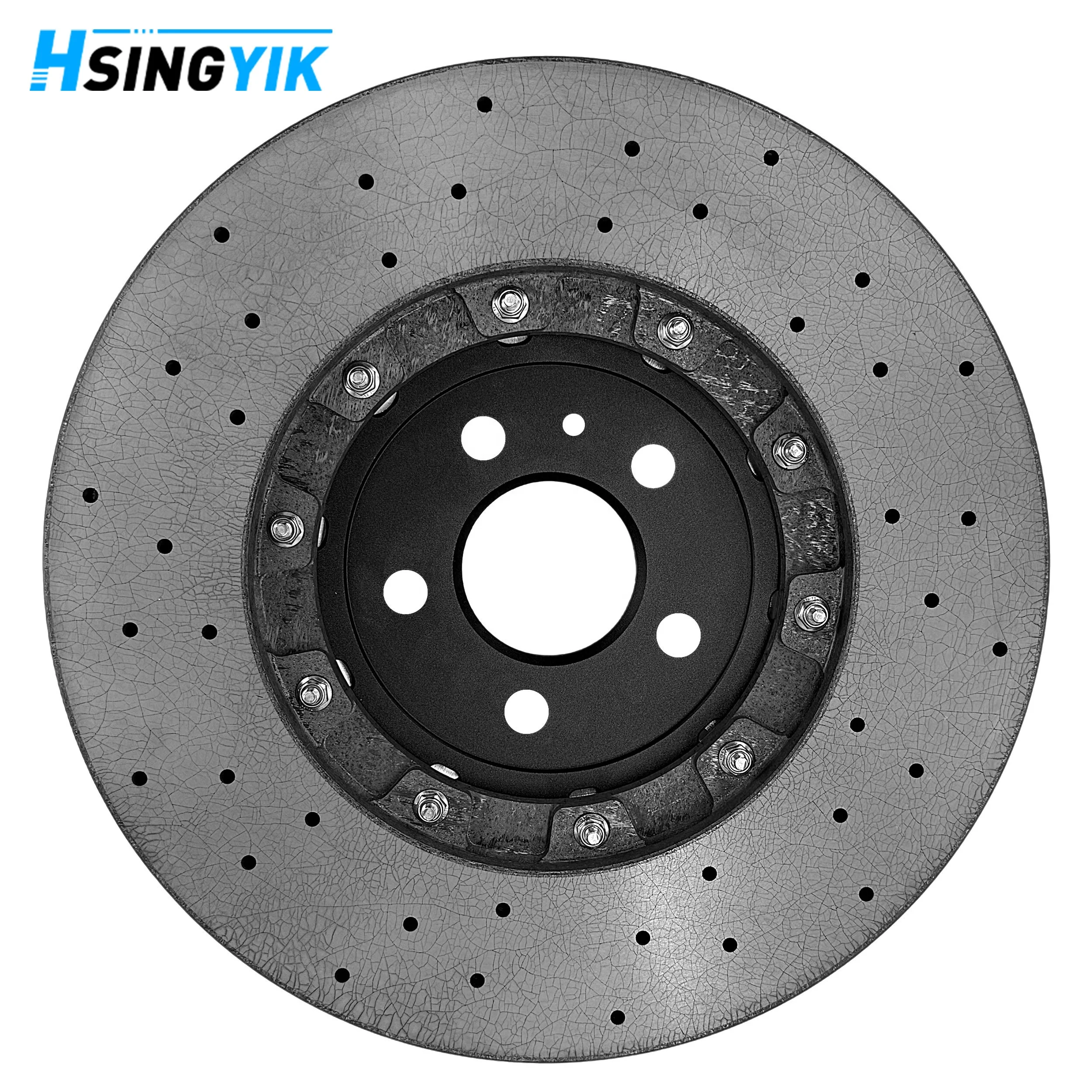 Hsingyik Rear Carbon Ceramic Brake Disc Rotor For Audi R8 420615601J / 4S0615601B 356X32MM
