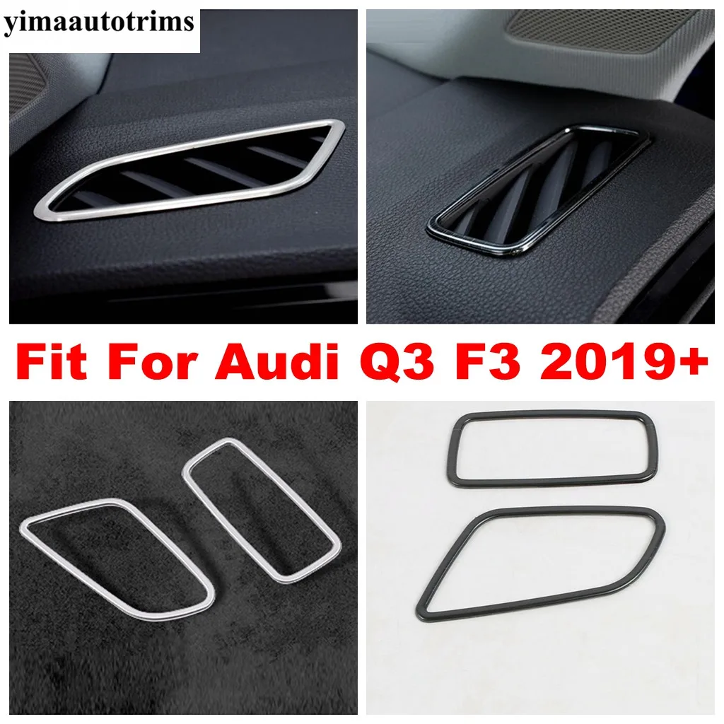 

Dashboard Air AC Outlet Vent Conditioning Frame Decor Cover Trim For Audi Q3 F3 2019 - 2024 Stainless Steel Accessories Interior