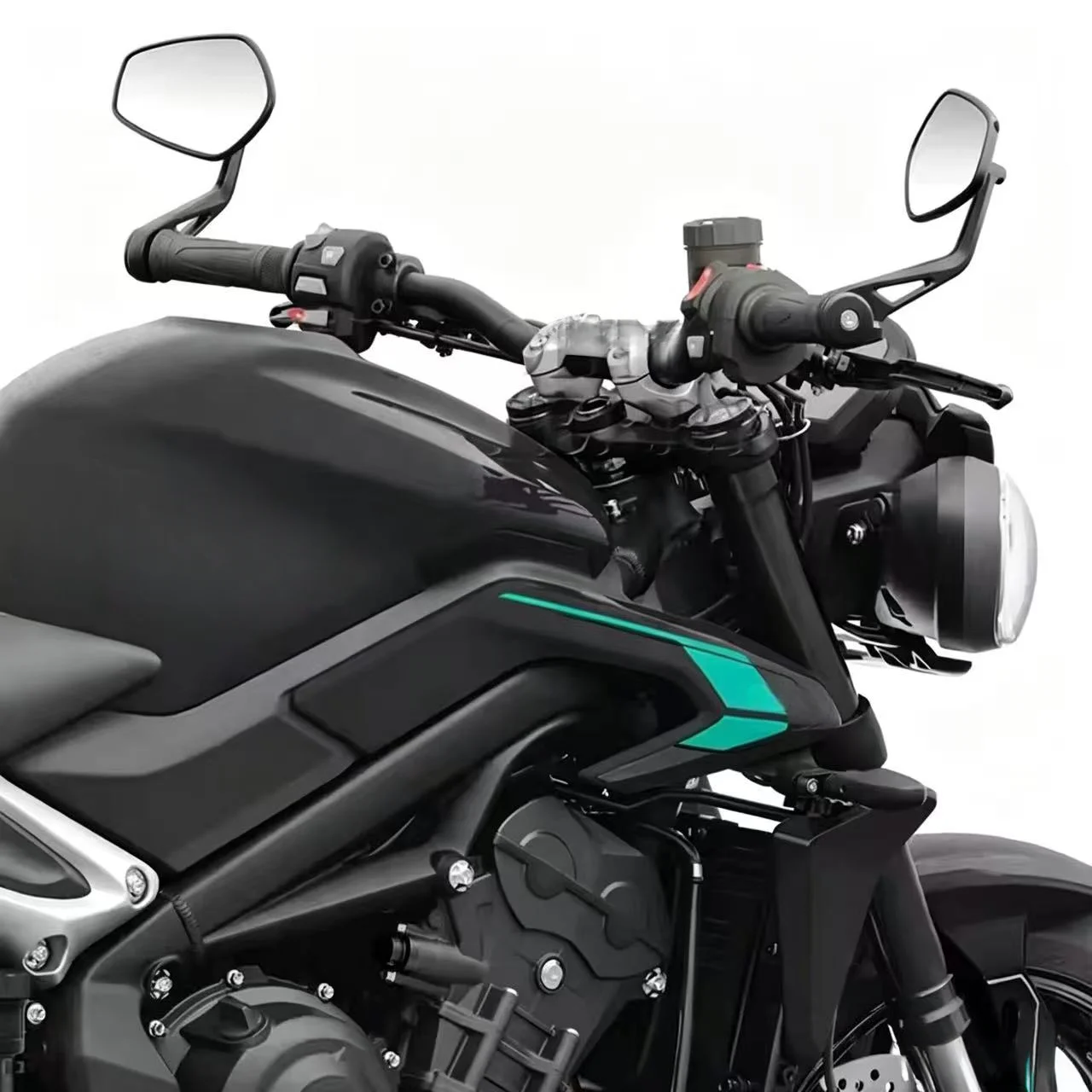 For Rocket 3 Street Triple S 765 765RS 765R Speed Triple 1200RS 1200RR Motorcycle Handlebar Rearview Handle Bar End Mirror
