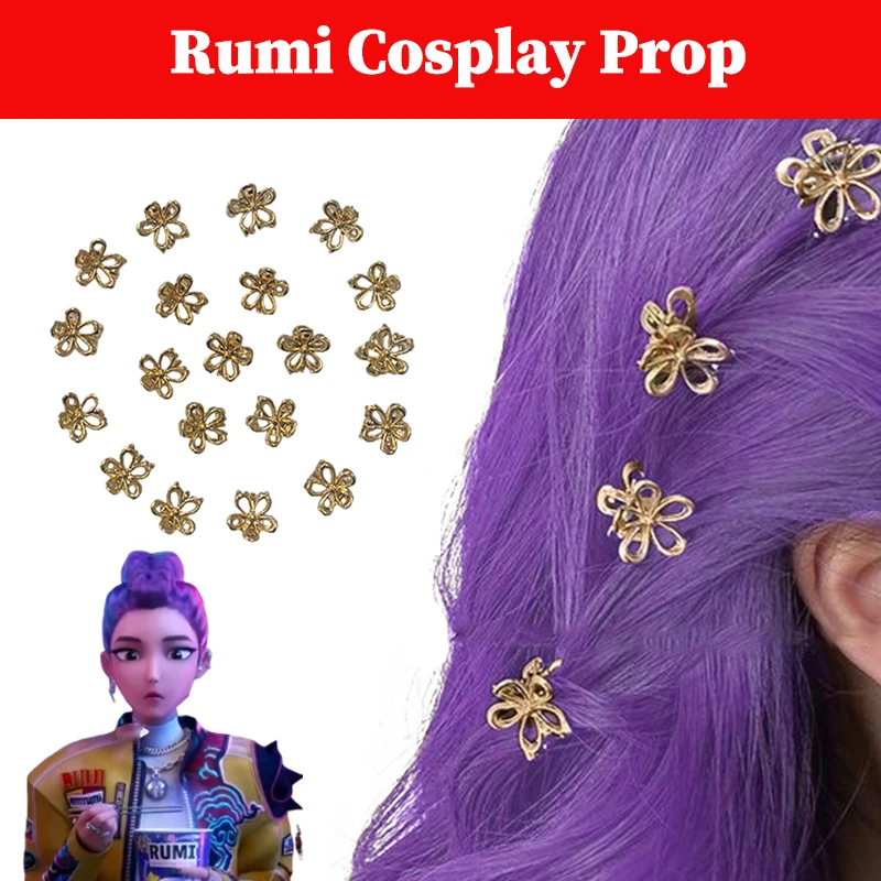 ルミゴールデン帽子デーモンハンター KPop コスプレ衣装ヘアアクセサリー 20 個ヘアピンハロウィンカーニバル Heawear スーツ小道具