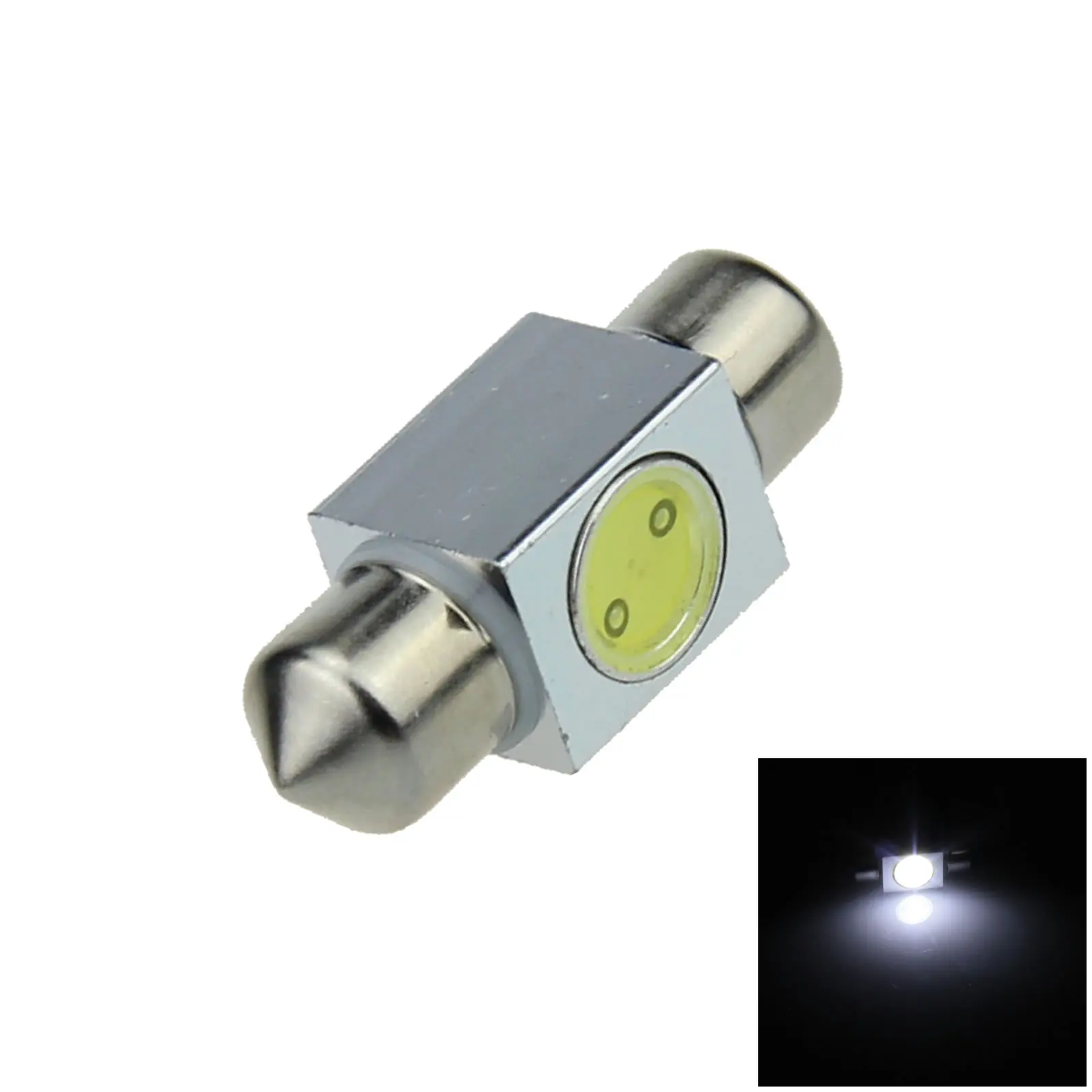 

1x белая автомобильная лампа-гирлянда Диаметром 31 мм, интерьерная фонарь, фонарь с COB-матрицей диаметром 6428 дюйма, фонарь