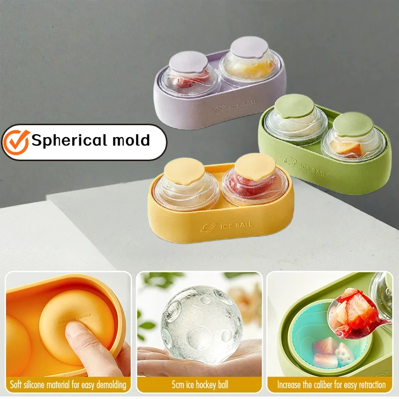 Circular Ice Hockey Silicone Molds Ice Grid Mold Food Grade Ice Cube Mold Whiskey Ice Cube Mold Kitchenware Summer Gadgets 2026