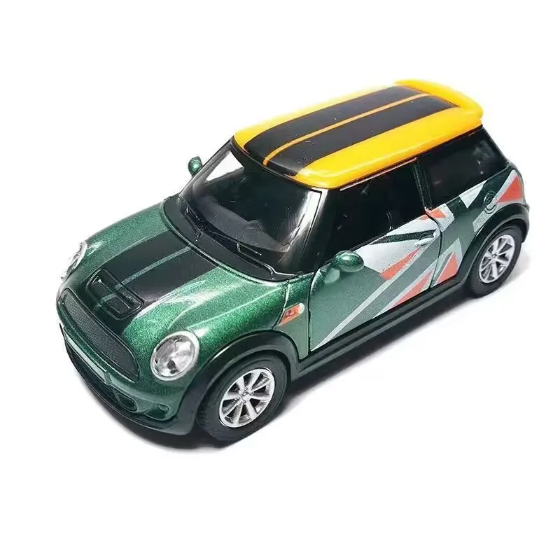 1:36 Mini Landgenoot Diecast Legering Metalen Automodel Mini Cooper Simulatie Metalen Speelgoedauto Voertuigen Modelcollectie Kindercadeau