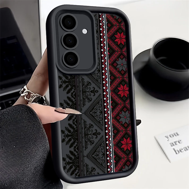 Vintage European-style Case For Samsung Galaxy A56 A36 A26 A16 5G A55 A35 A15 A54 A34 S20 FE S21 S22 Plus S23 S24 S25 Ultra Capa - náhled 2