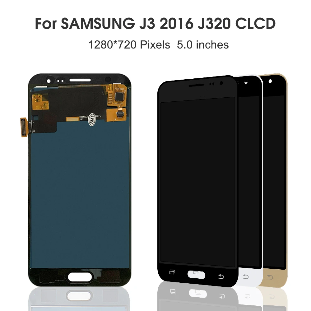 5.0\'\'J3 2016 2017 2018 For Samsung For J320 J330 J337 LCD Display Touch Screen Digitizer Assembly Replacement