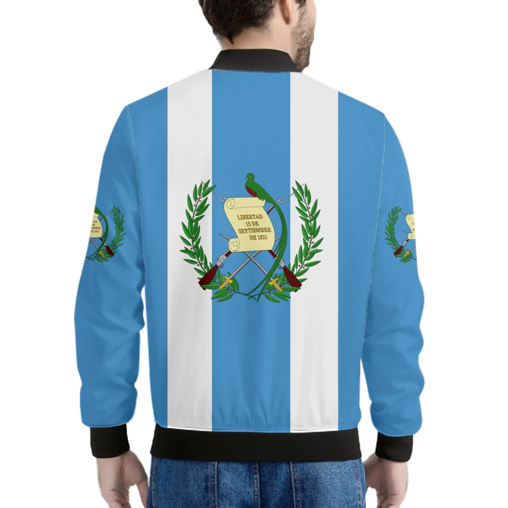 Guatemala Zipper Jacket Free Custom Name Number Team Logo Coats Gtm Country Guatemalan Nation Spanish Flags Print Photo Clothes