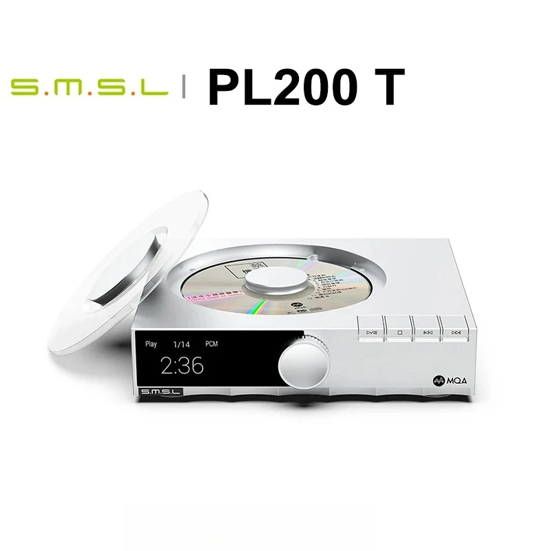 

SMSL PL200T CD-плеер MQA CD Транспортные часы Вход P.A.S.S. Системный оптический / коаксиальный / выход AES / I2S